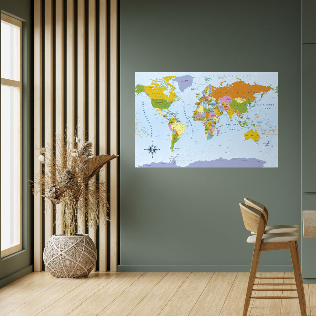 OCEANS OF DISCOVERY [DE] Peel and Stick Horizontal Poster