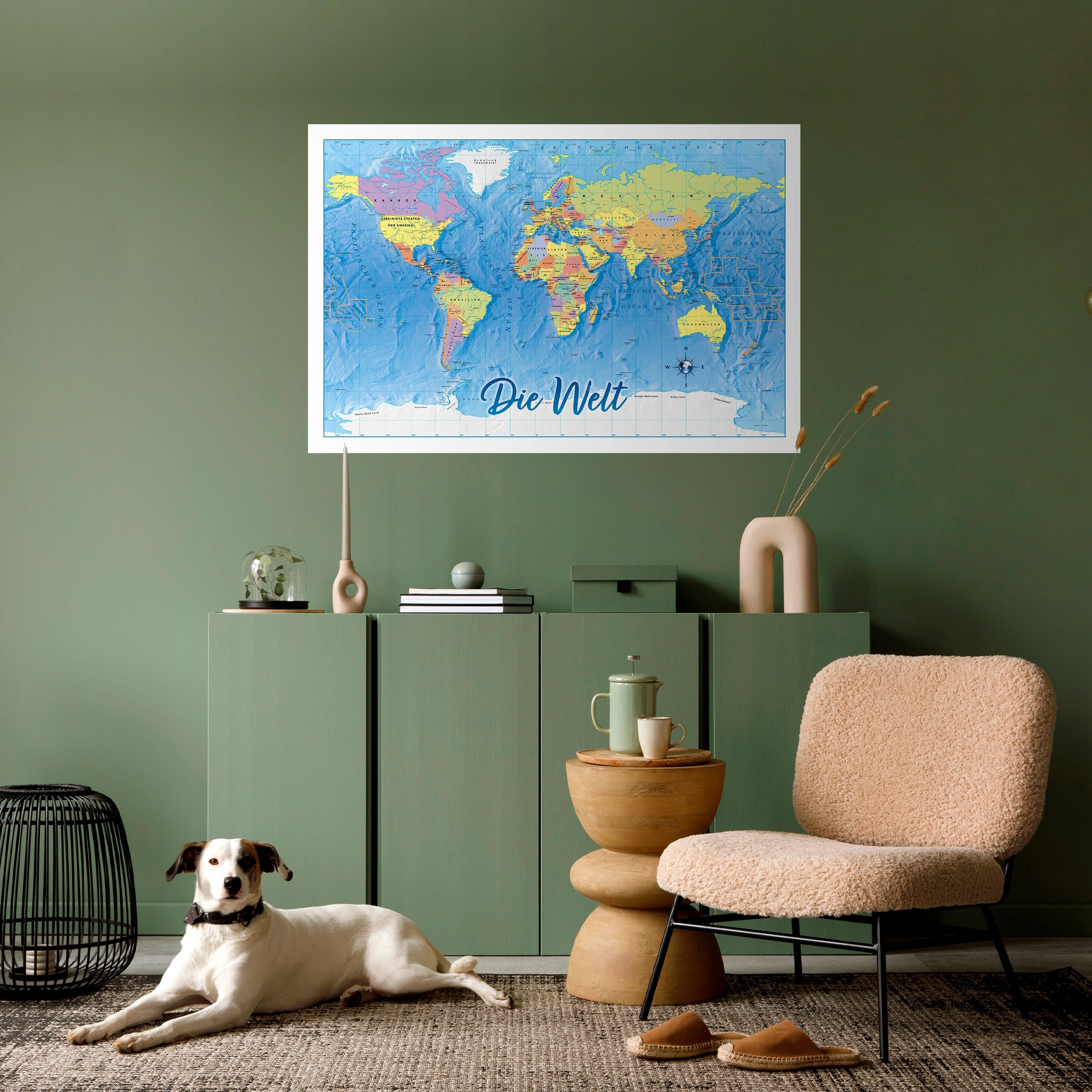 TERRAIN OF DISCOVERY [DE] Peel and Stick Horizontal Poster