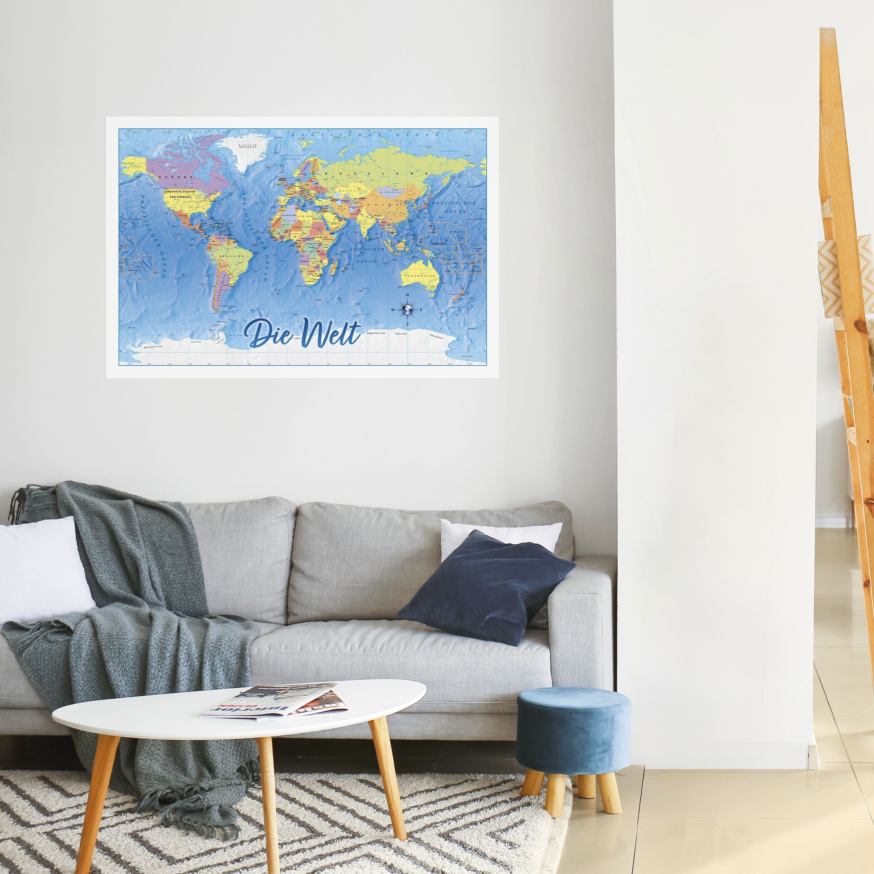 TERRAIN OF DISCOVERY [DE] Peel and Stick Horizontal Poster