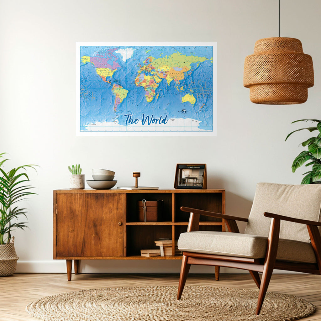 TERRAIN OF DISCOVERY [EN] Peel and Stick Horizontal Poster