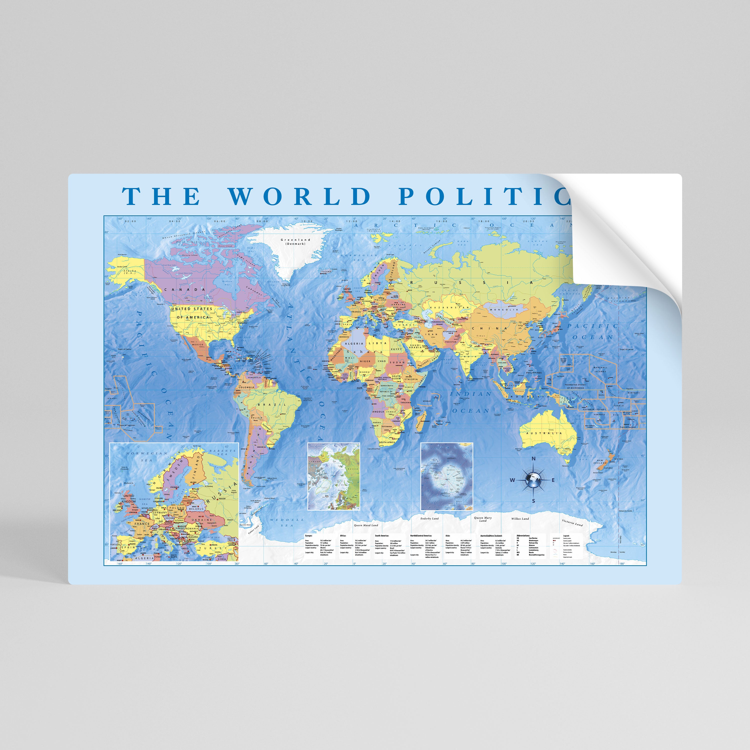 CONTINENTS OF CONNECTION Αυτοκόλλητη Αφίσα οριζόντια