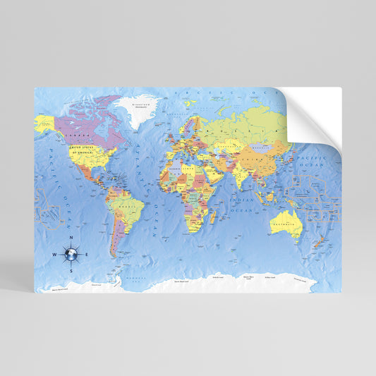 GLOBAL TONES IN GRAY Αυτοκόλλητη Αφίσα οριζόντια