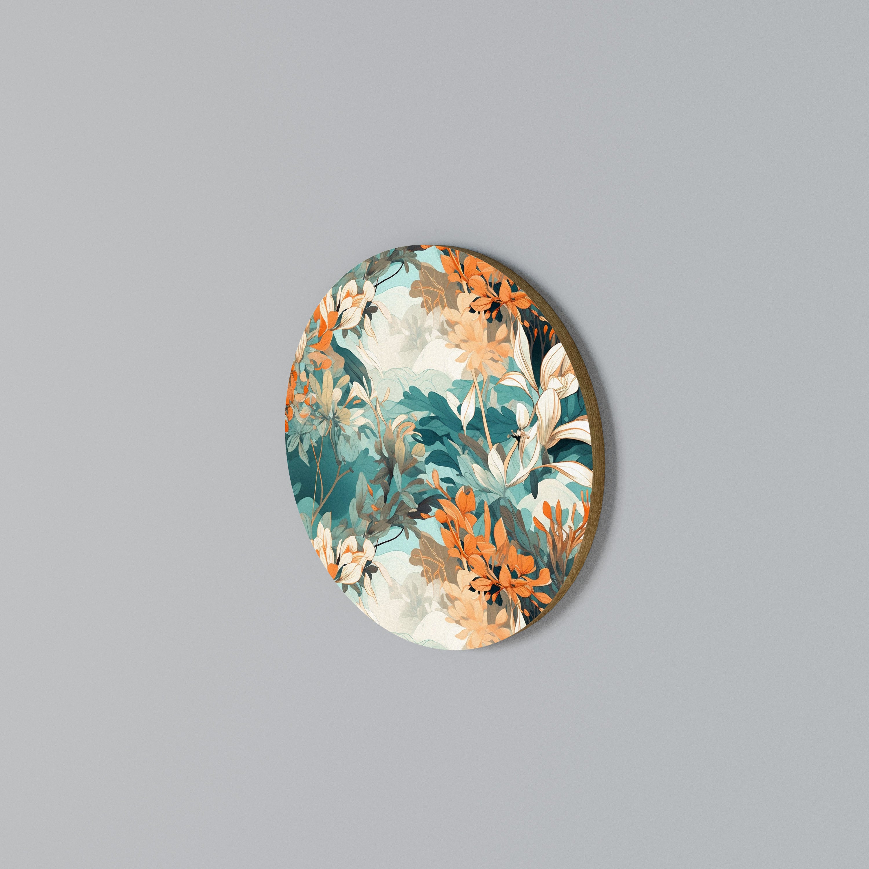 BLOOM BALLET Στρογγυλός πίνακας ζωγραφικής