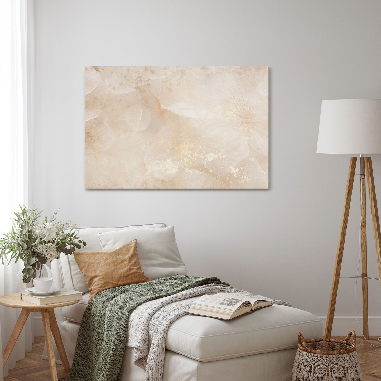 WHISPERING PETALS Horizontal Canvas Print