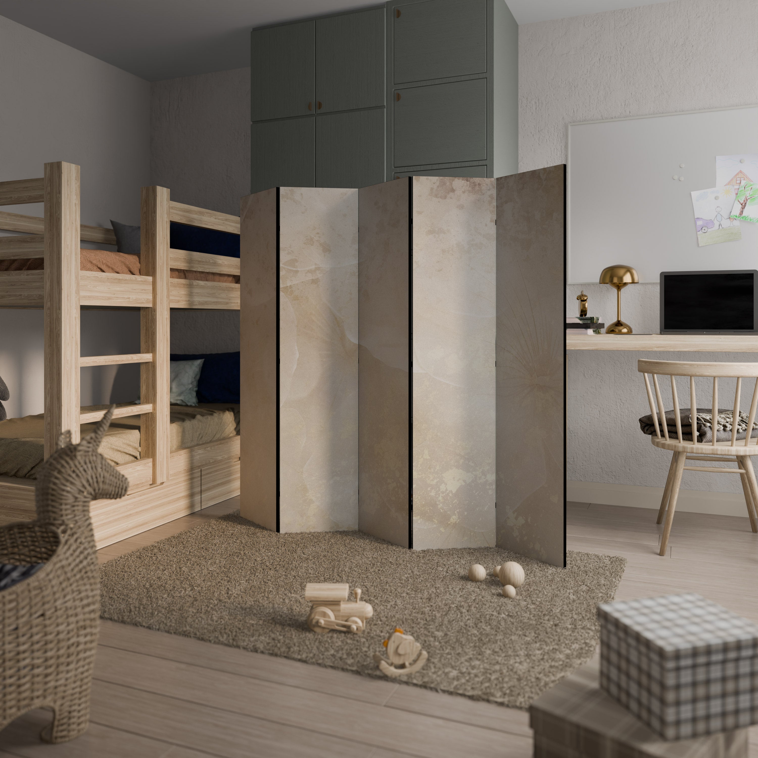 WHISPERING PETALS Παραβάν με 5 πάνελ