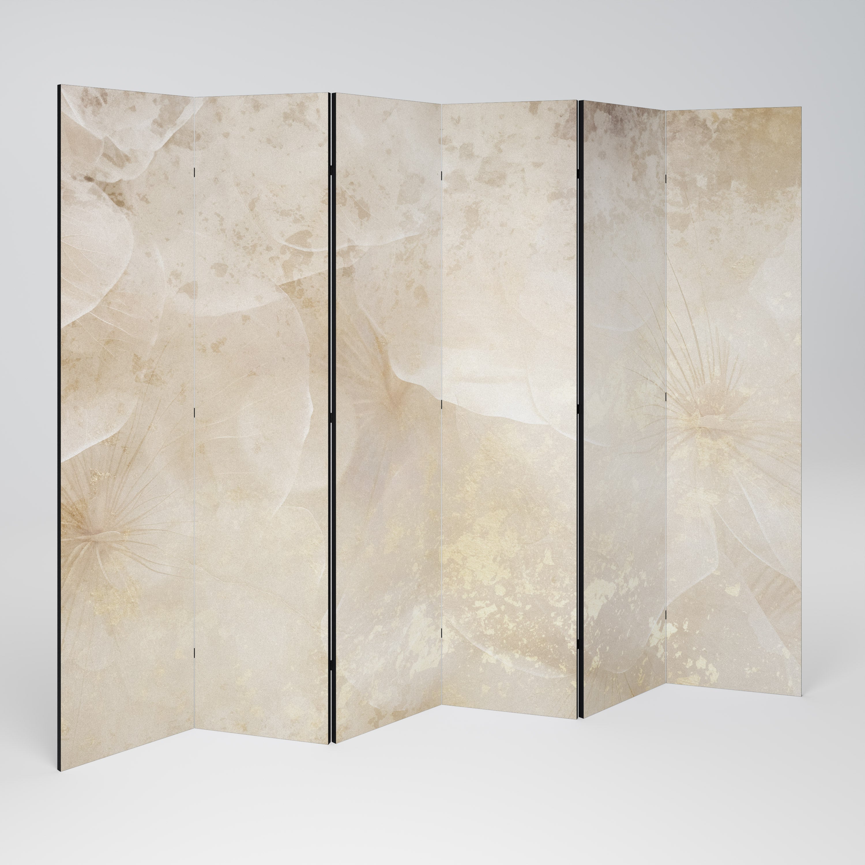 WHISPERING PETALS 6-Panel Room Divider