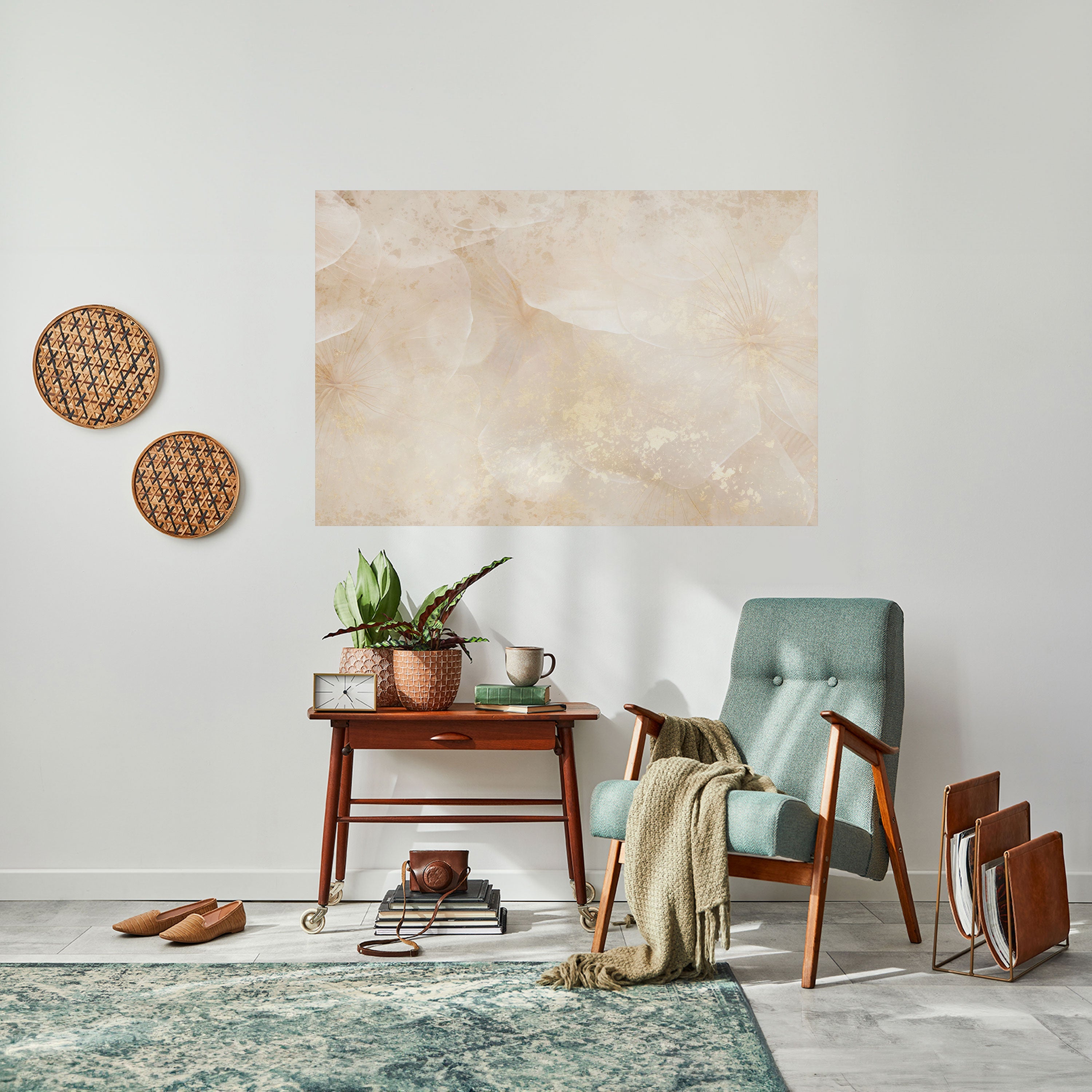 WHISPERING PETALS Peel and Stick Horizontal Poster