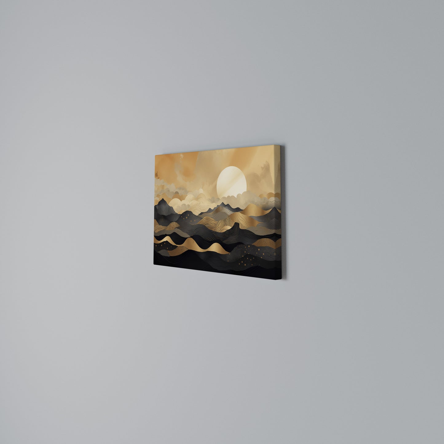 MYSTICAL SUNSET HORIZON Horizontal Canvas Print