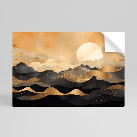 MYSTICAL SUNSET HORIZON Αυτοκόλλητη Αφίσα οριζόντια