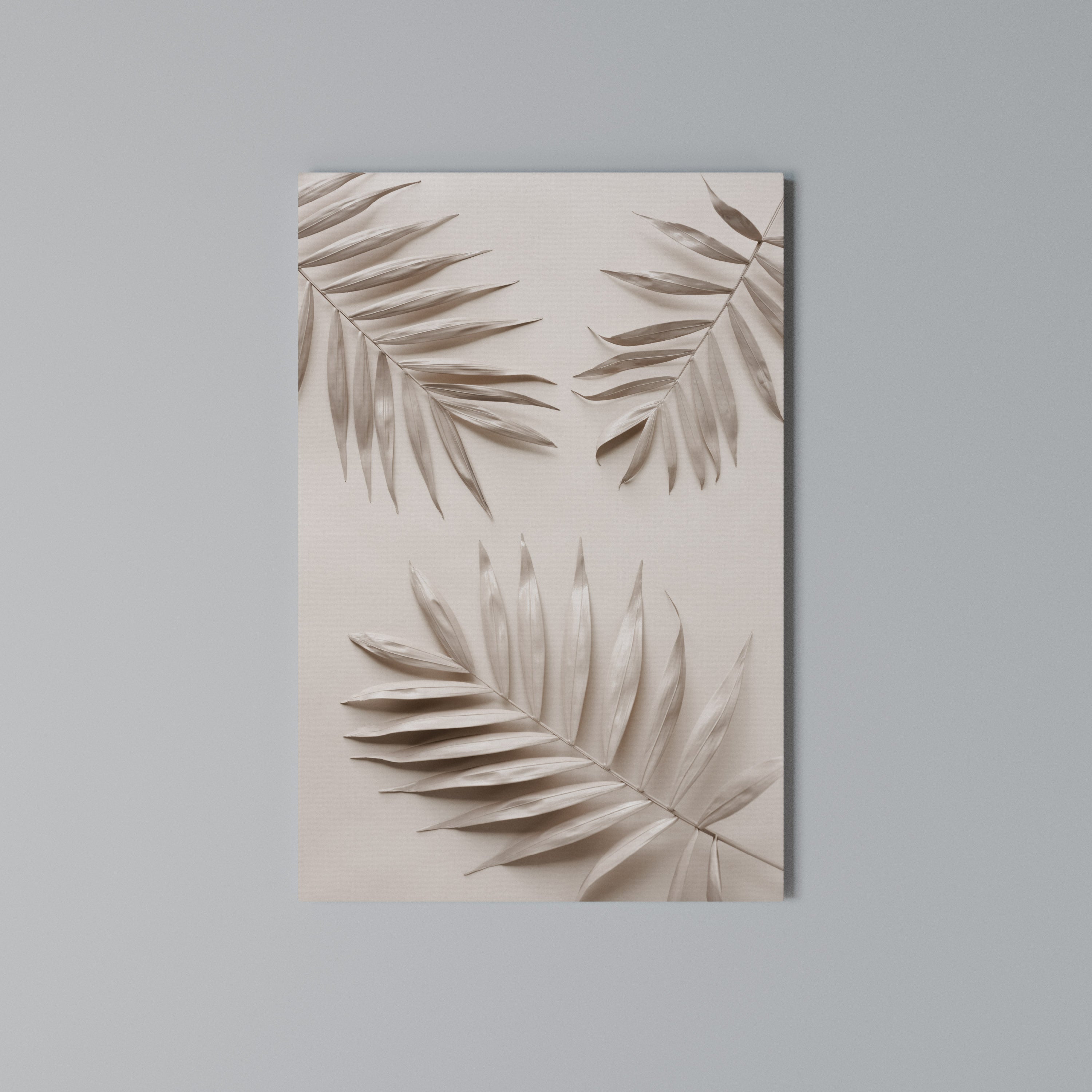 PINK PALM DREAMS Vertical Canvas Print