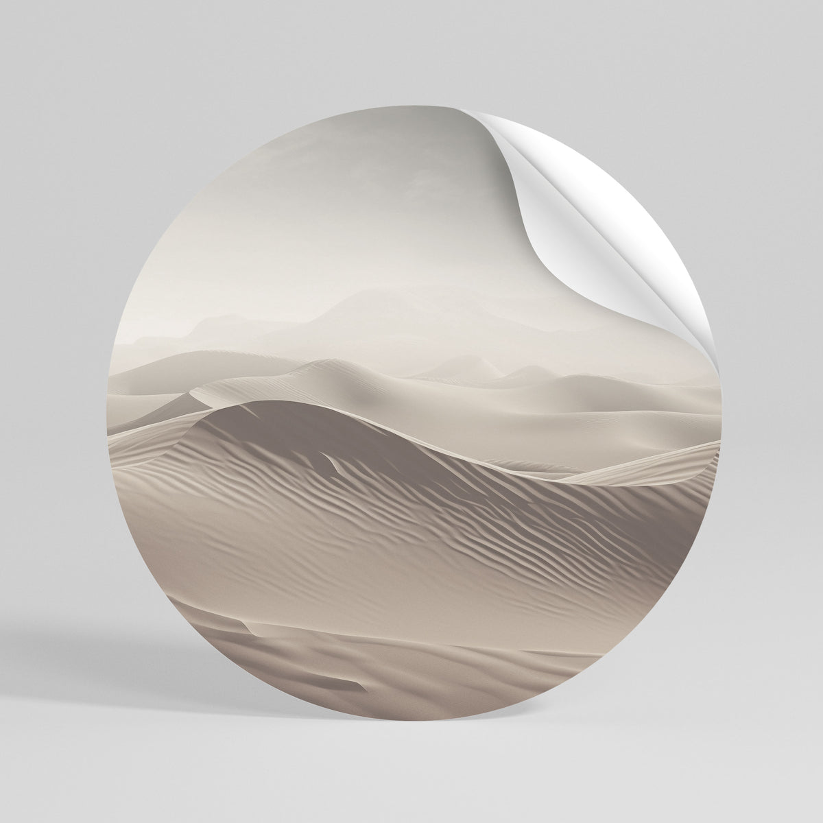 ECHOES OF DUNES Αυτοκόλλητη Αφίσα στρογγυλή