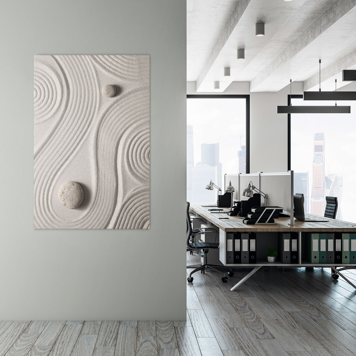 SANDSWIRL SERENITY Κατακόρυφος Πίνακας σε Καμβά