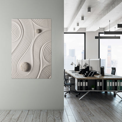 SANDSWIRL SERENITY Κατακόρυφος Πίνακας σε Καμβά