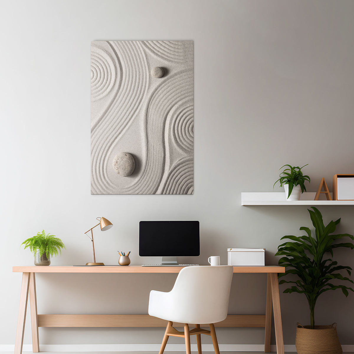 SANDSWIRL SERENITY Κατακόρυφος Πίνακας σε Καμβά