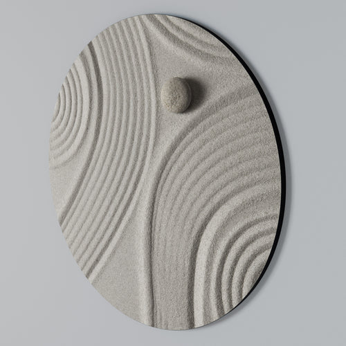 SANDSWIRL SERENITY Στρογγυλός πίνακας ζωγραφικής