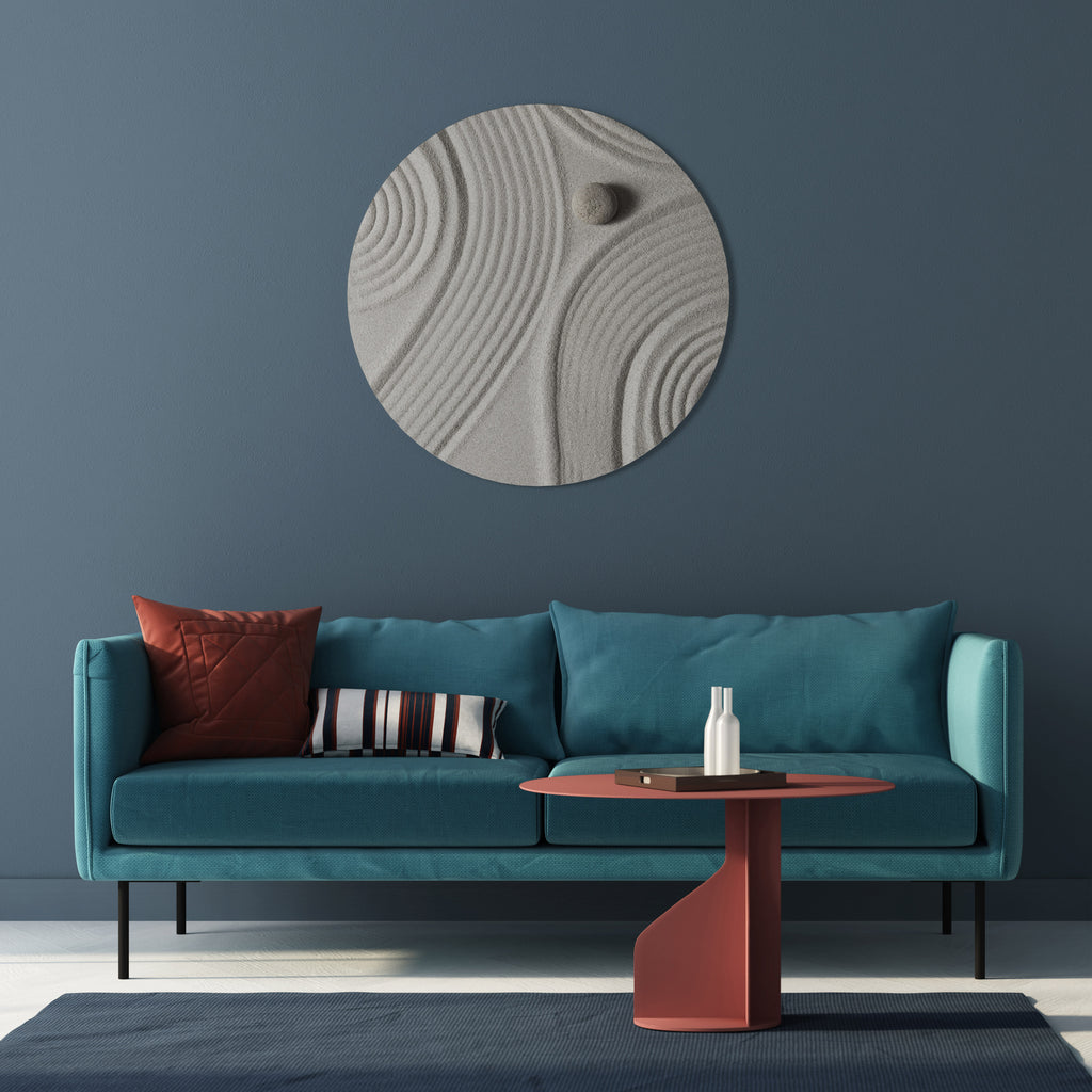 SANDSWIRL SERENITY Στρογγυλή Τέχνη Τοίχου