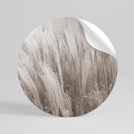 WHISPERS OF GRASS Αυτοκόλλητη Αφίσα στρογγυλή
