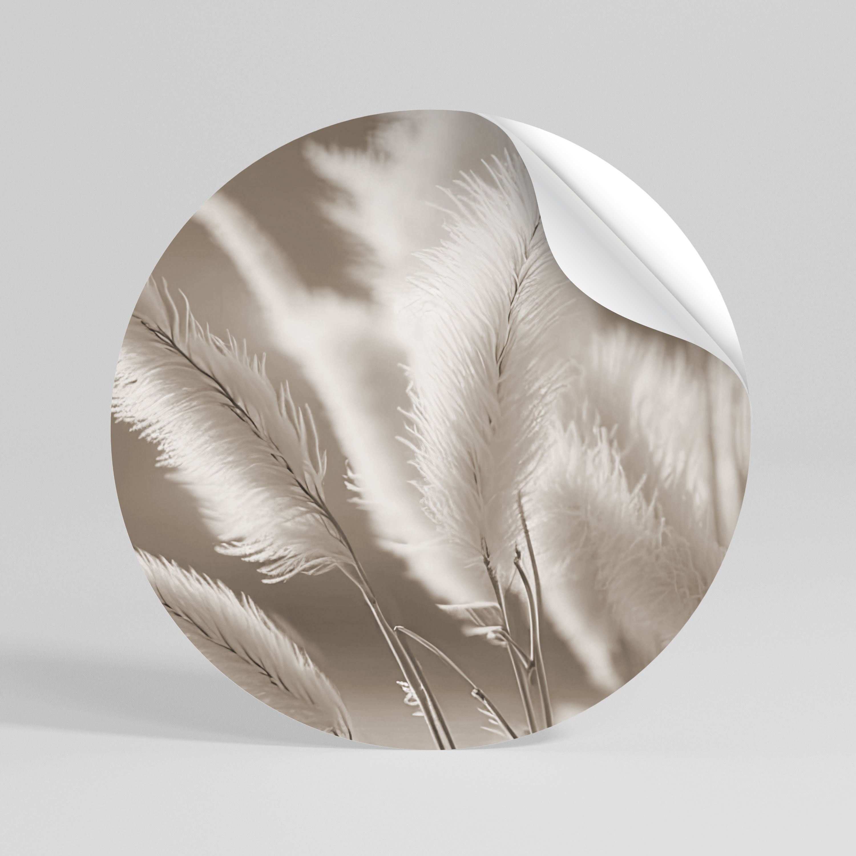 GENTLE WIND'S EMBRACE Peel and Stick Round Sticker