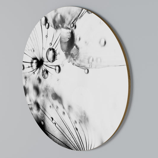 ELEGANT DROPLETS Στρογγυλός πίνακας ζωγραφικής