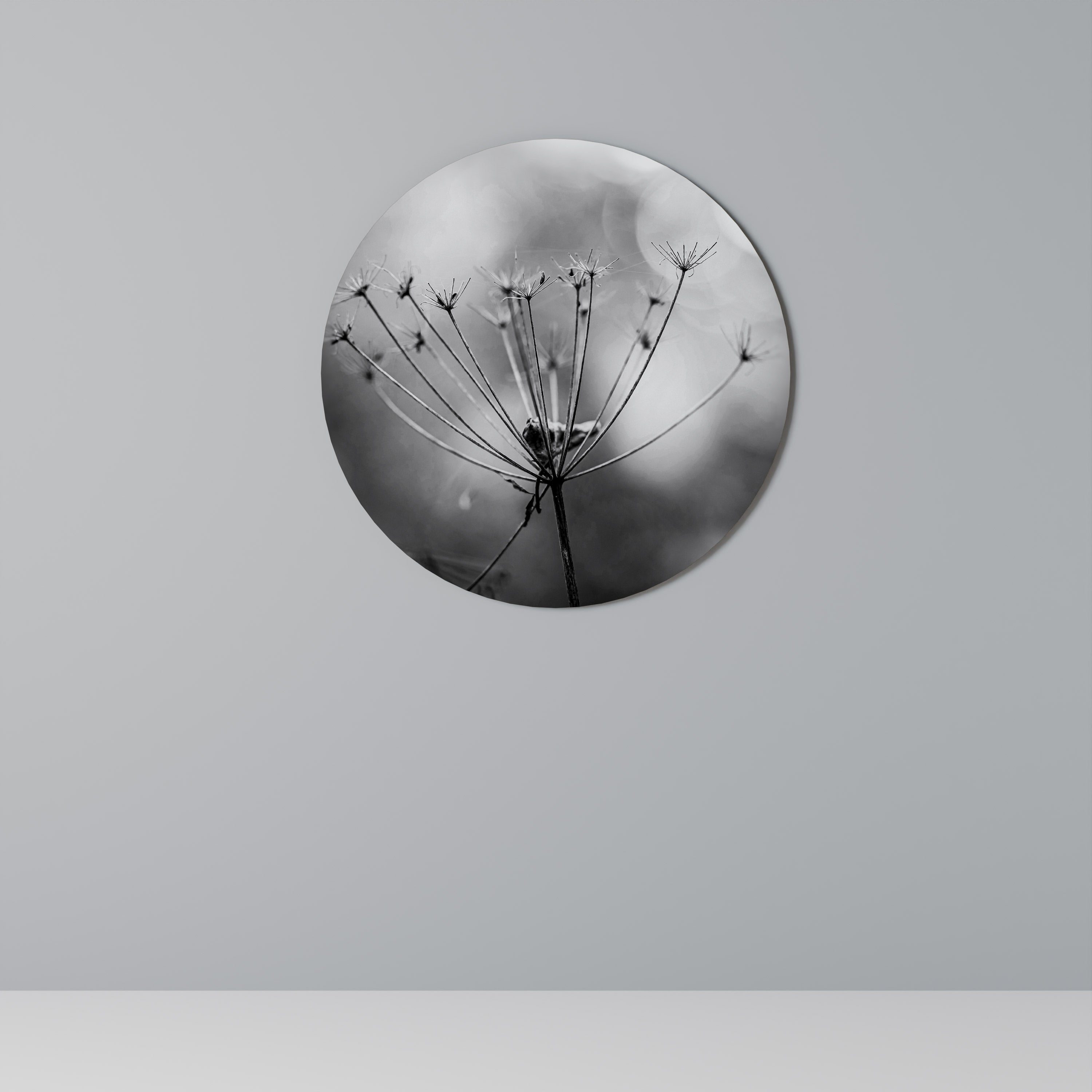 Στρογγυλή Τέχνη Τοίχου MINIMALIST BLOOM
