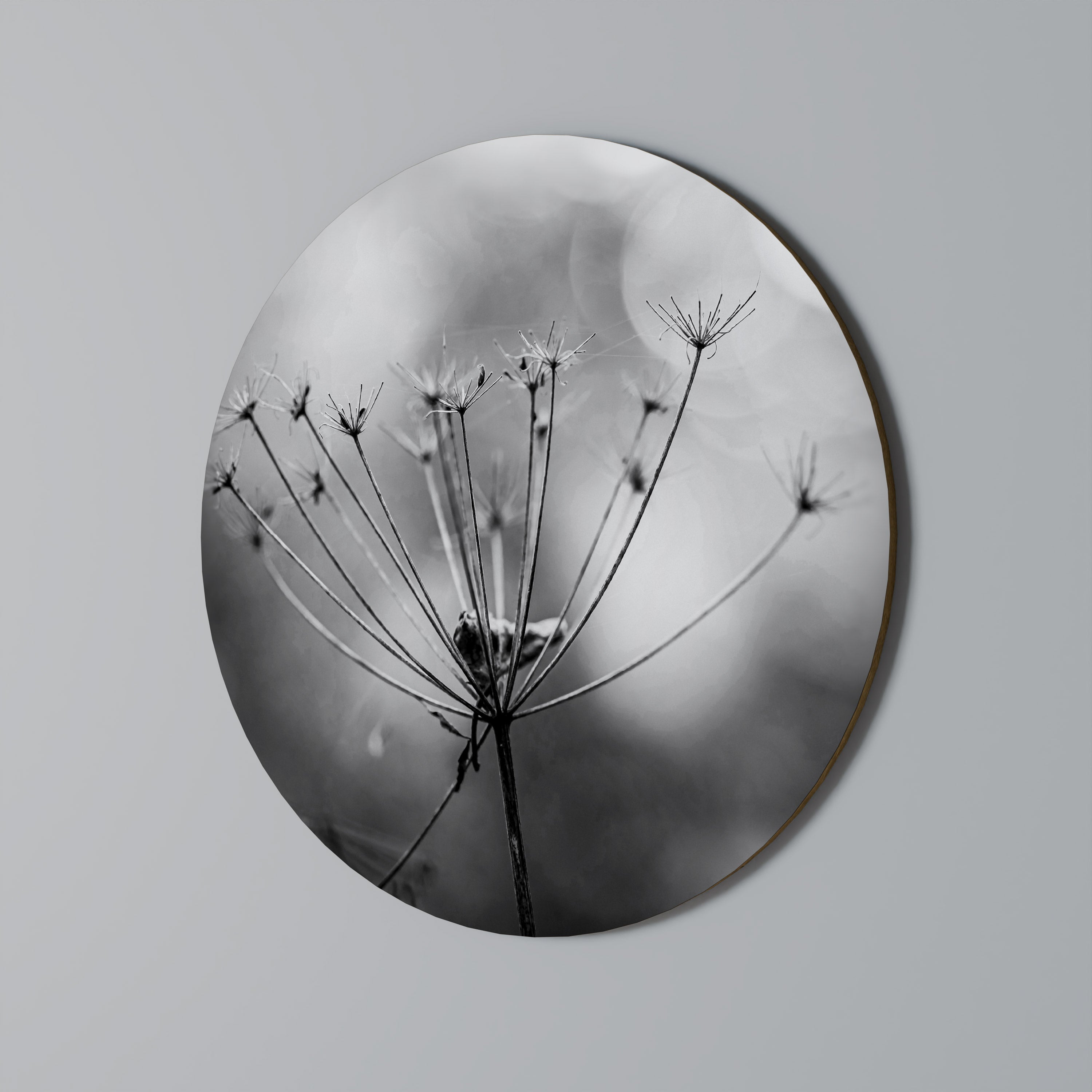 Στρογγυλή Τέχνη Τοίχου MINIMALIST BLOOM