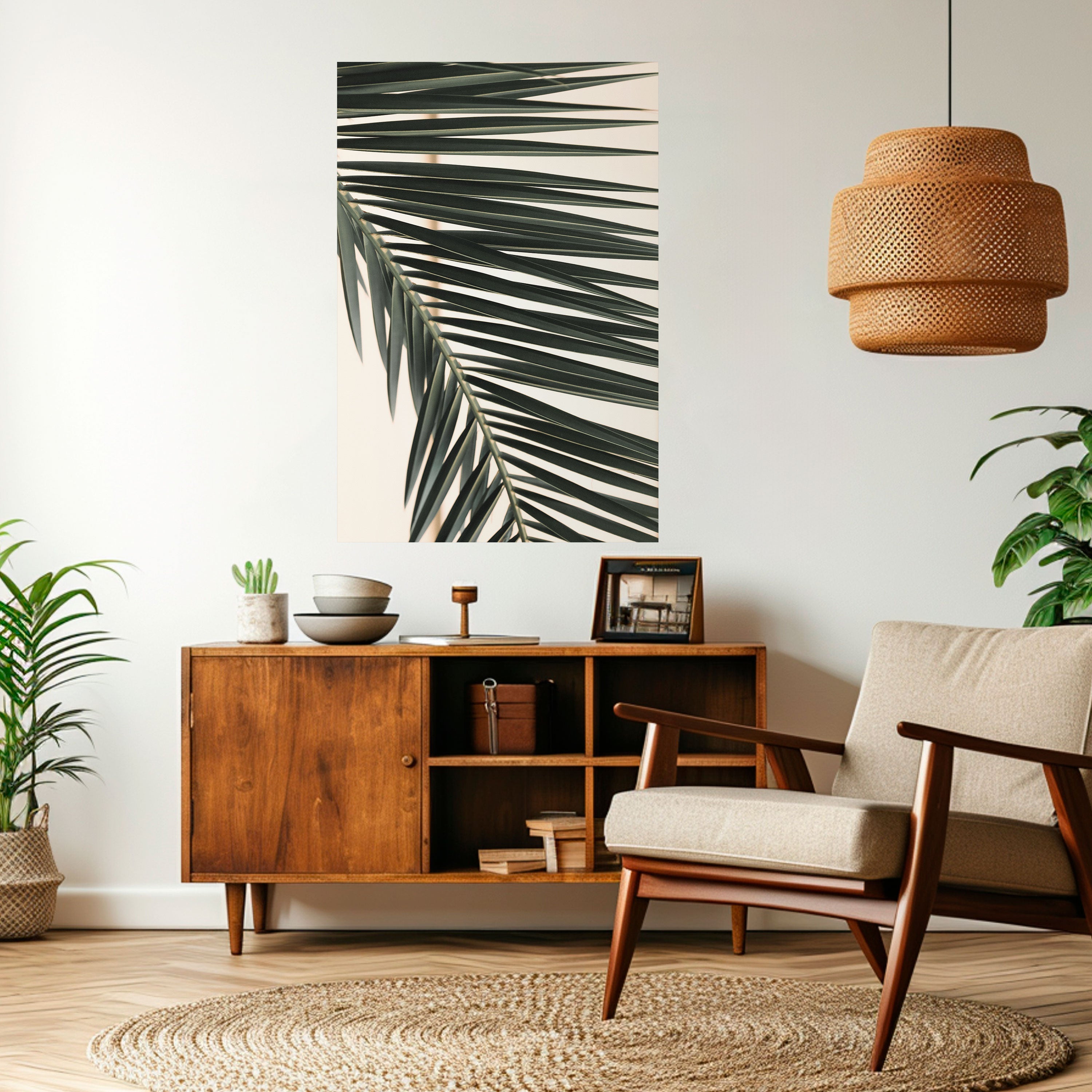PALM SYMPHONY Peel and Stick Vertical Poster