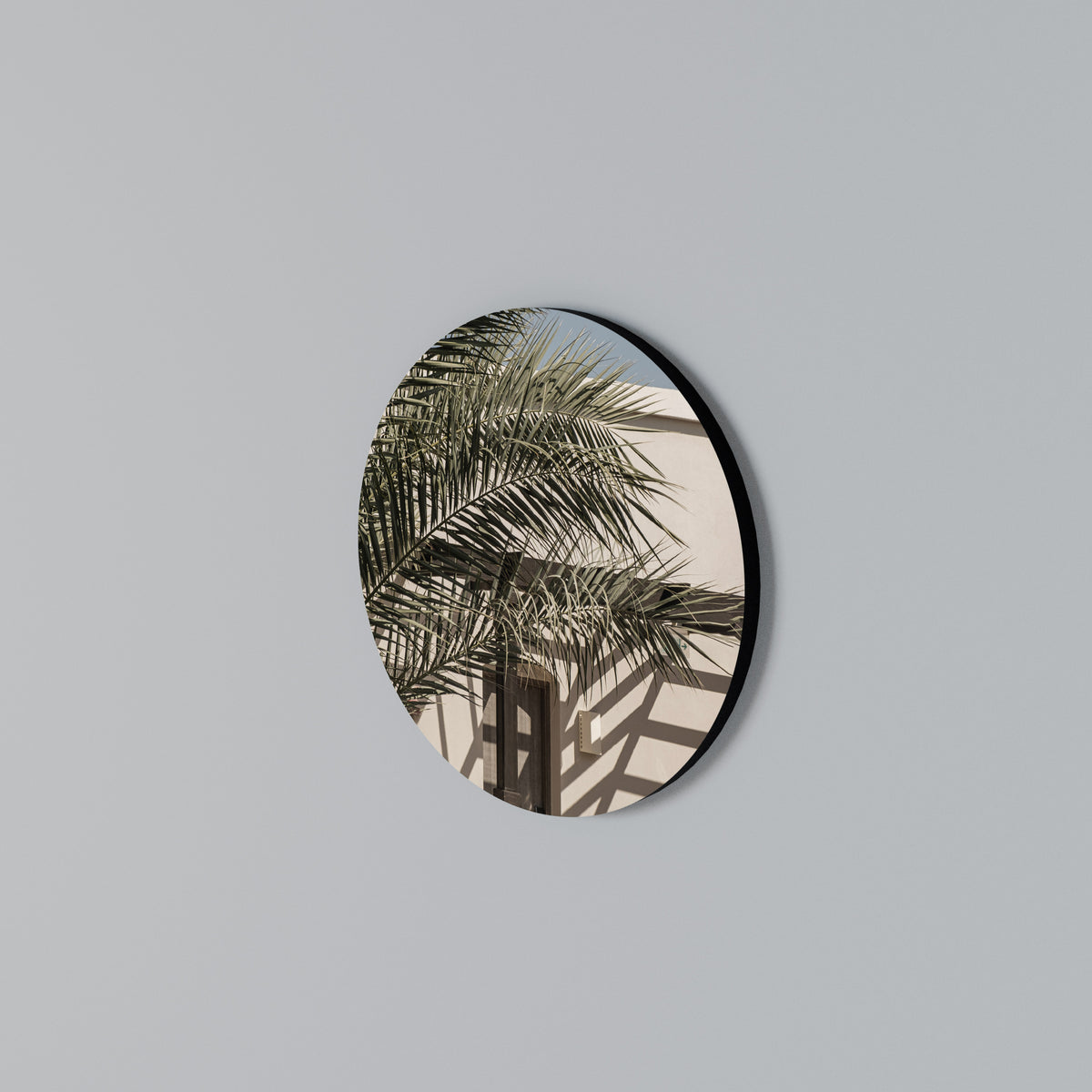 PALM SHADOW DANCE Στρογγυλός πίνακας ζωγραφικής