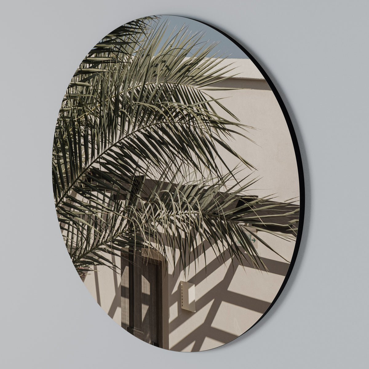 PALM SHADOW DANCE Στρογγυλός πίνακας ζωγραφικής