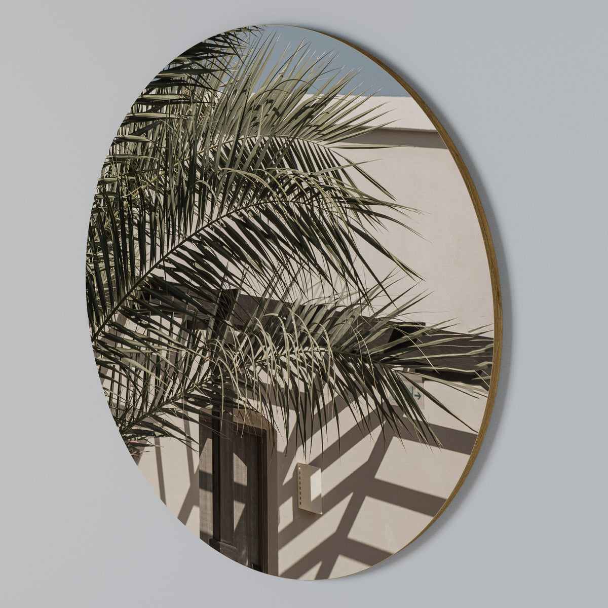 PALM SHADOW DANCE Στρογγυλός πίνακας ζωγραφικής