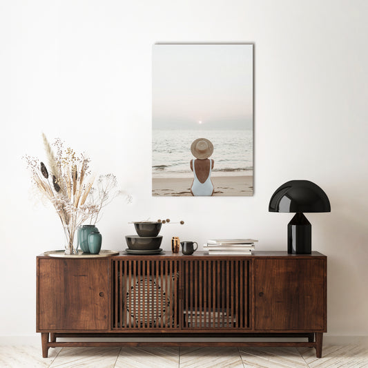 SAND AND SOLITUDE Vertical Canvas Print
