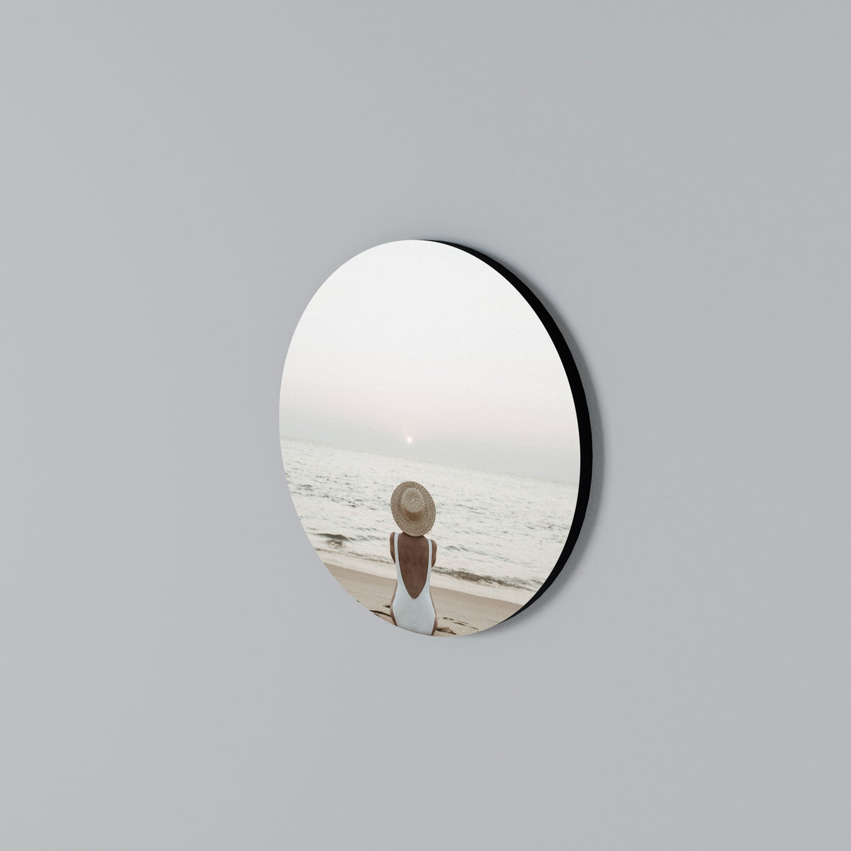 SAND AND SOLITUDE Στρογγυλός πίνακας ζωγραφικής