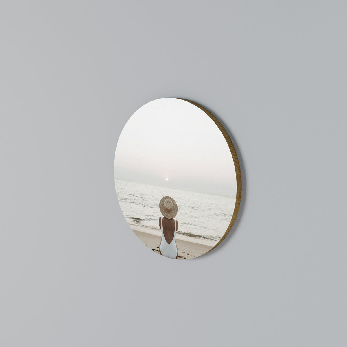 SAND AND SOLITUDE Στρογγυλός πίνακας ζωγραφικής