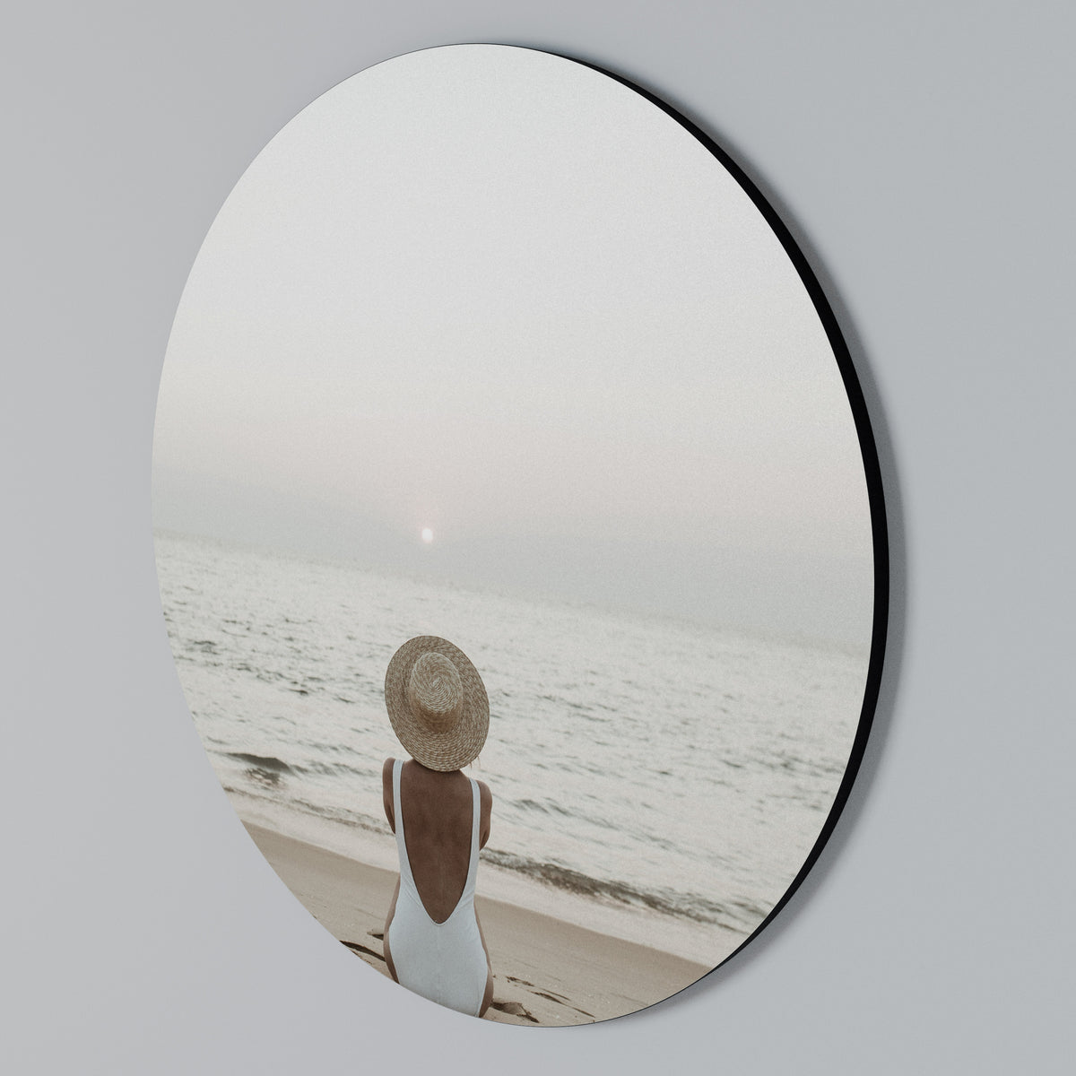 SAND AND SOLITUDE Στρογγυλός πίνακας ζωγραφικής