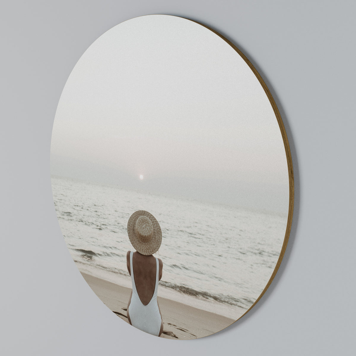 SAND AND SOLITUDE Στρογγυλός πίνακας ζωγραφικής