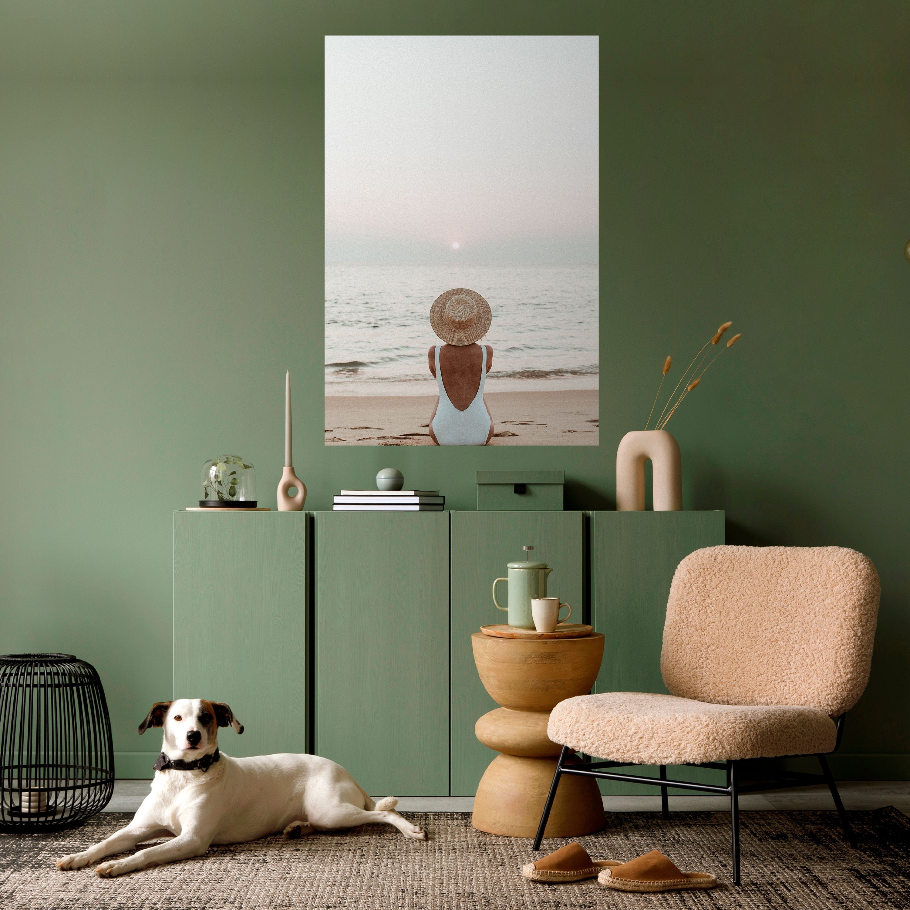 SAND AND SOLITUDE Peel and Stick Vertical Poster