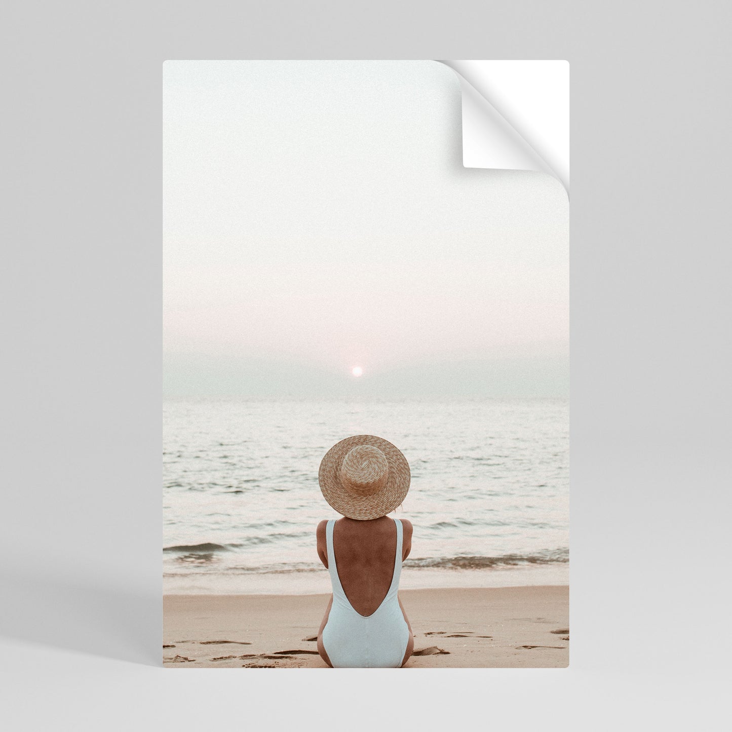 SAND AND SOLITUDE Peel and Stick Vertical Poster