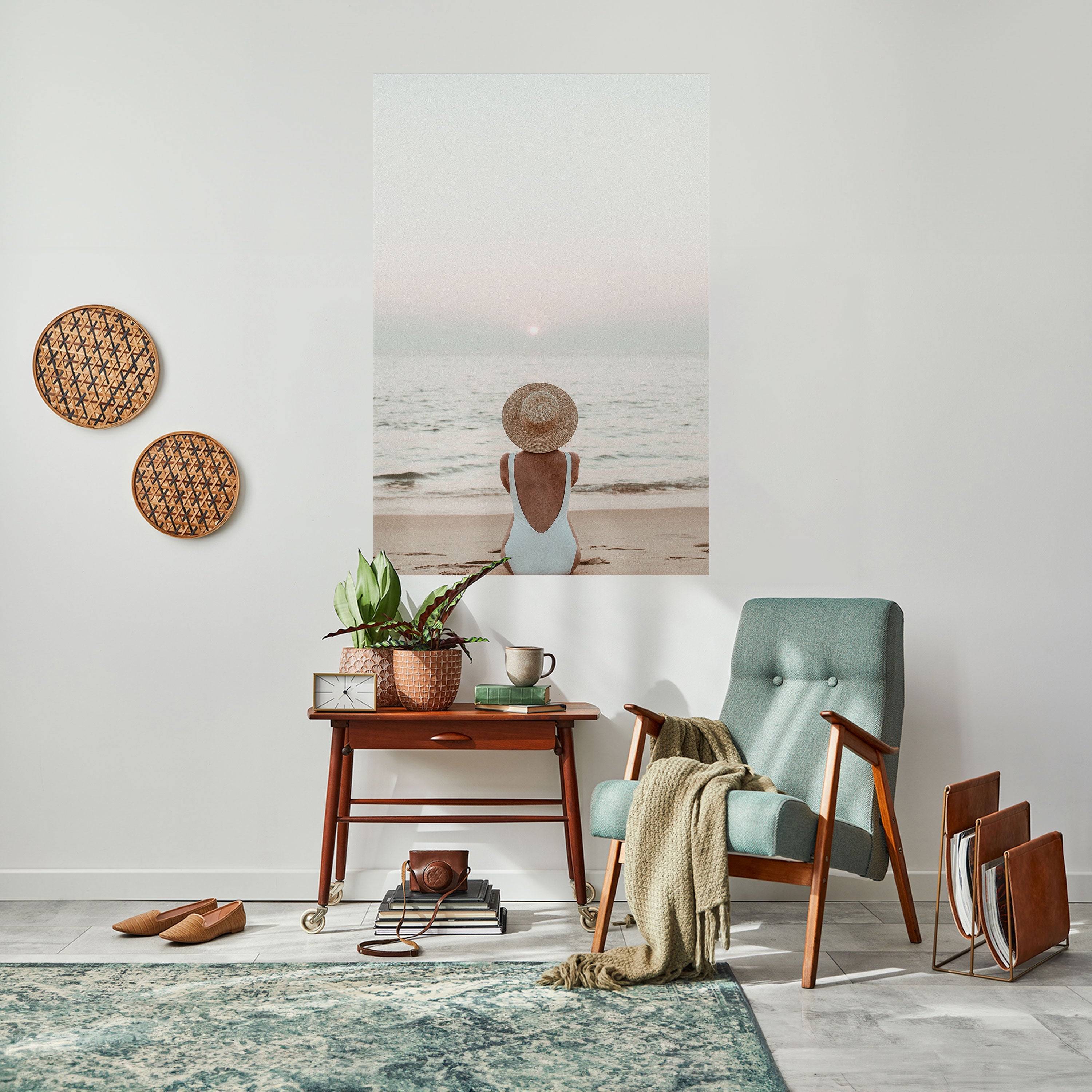SAND AND SOLITUDE Peel and Stick Vertical Poster