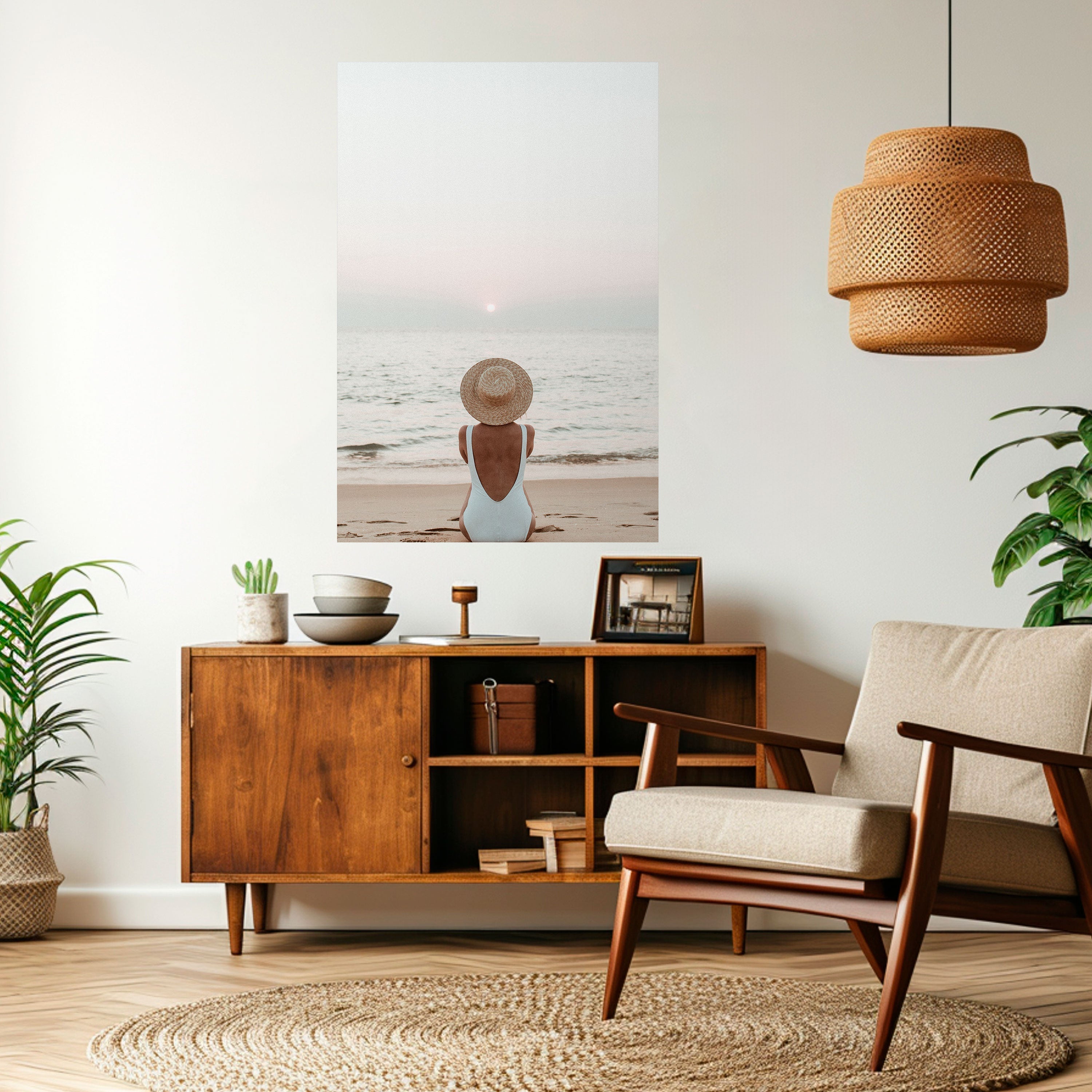 SAND AND SOLITUDE Peel and Stick Vertical Poster