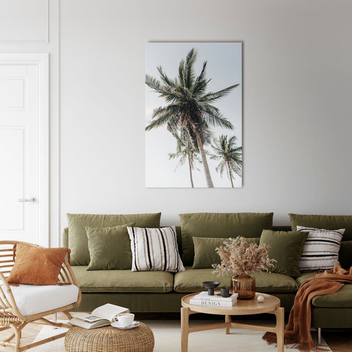 PALM PARADISE SIGHT Κατακόρυφος Πίνακας σε Καμβά