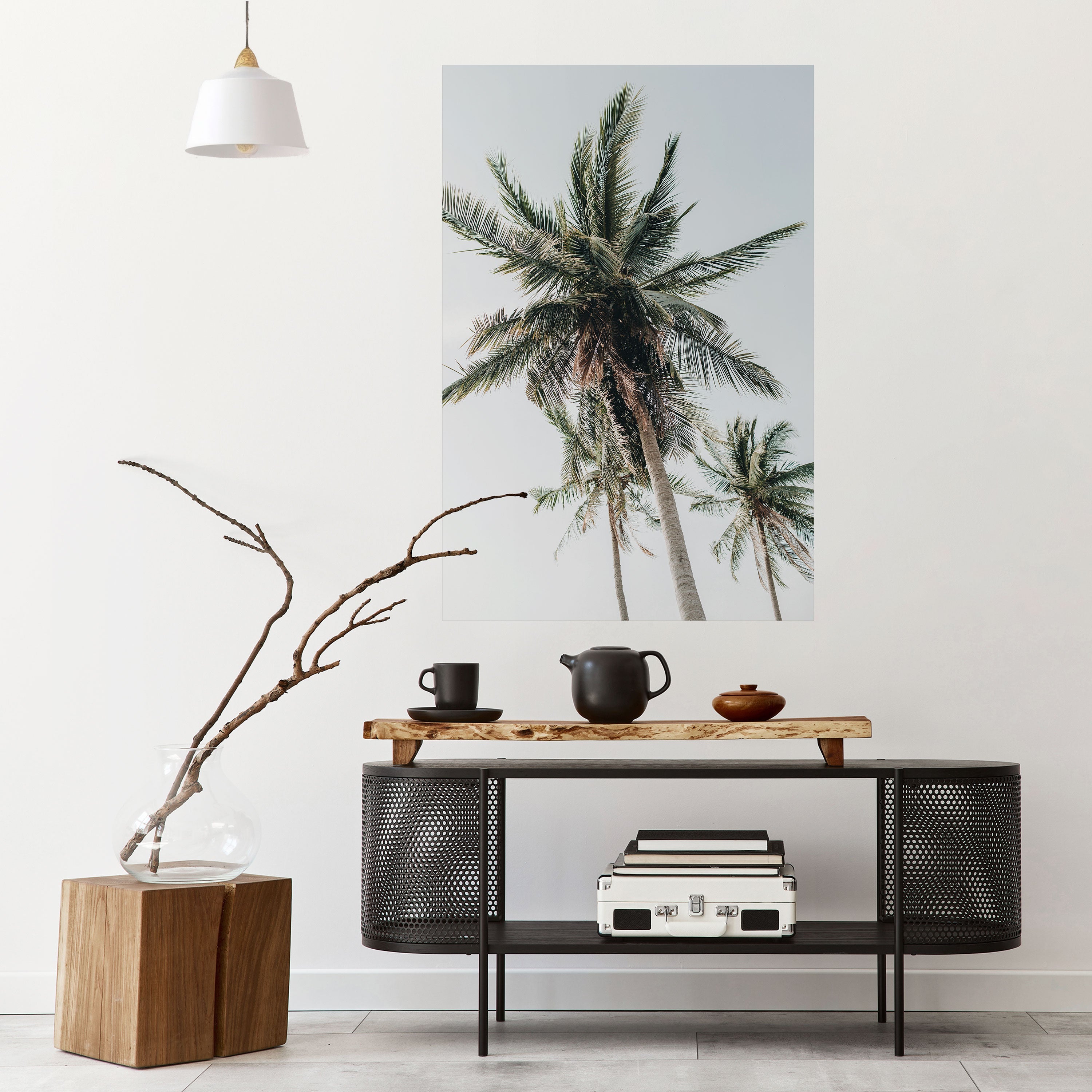PALM PARADISE SIGHT Peel and Stick Vertical Poster