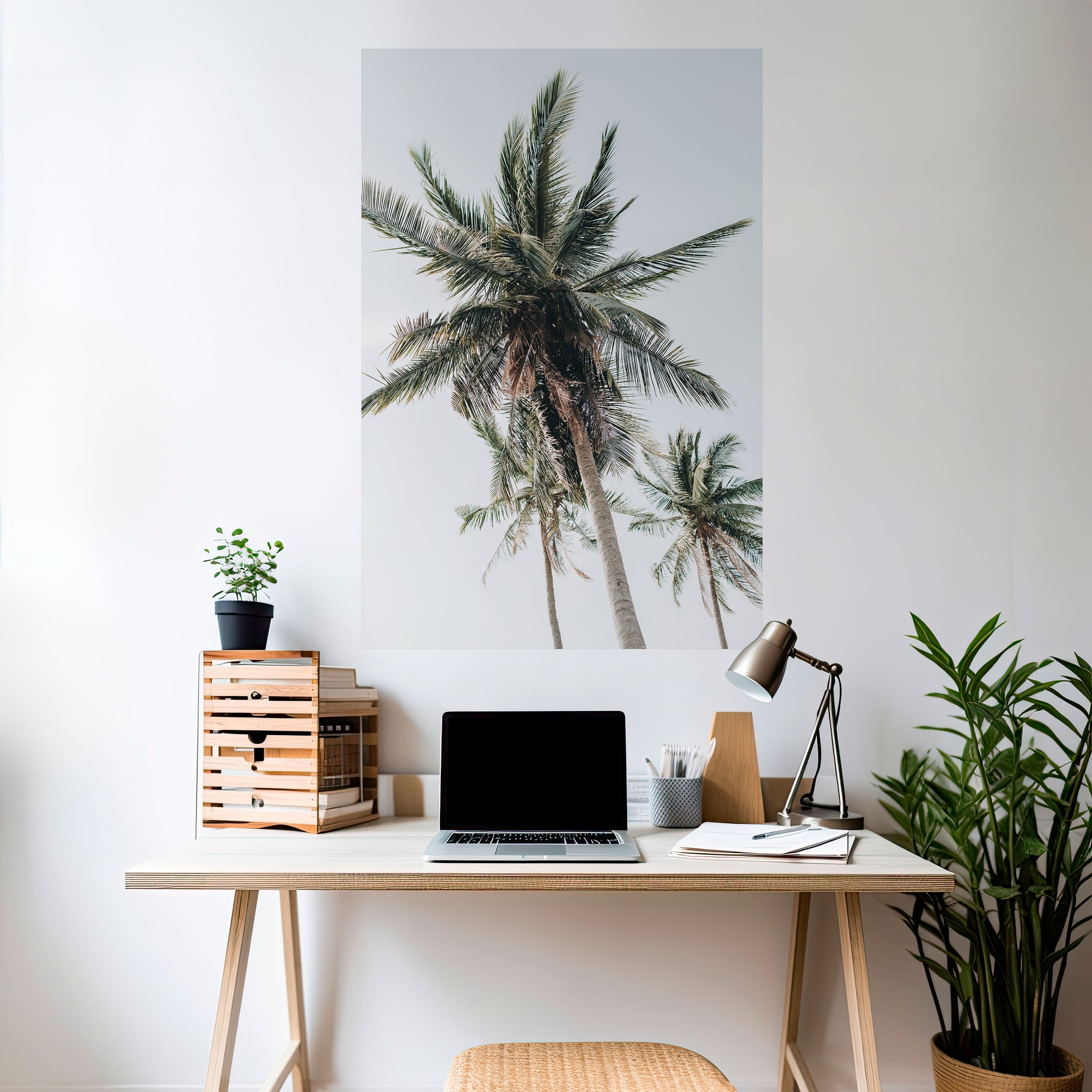 PALM PARADISE SIGHT Peel and Stick Vertical Poster