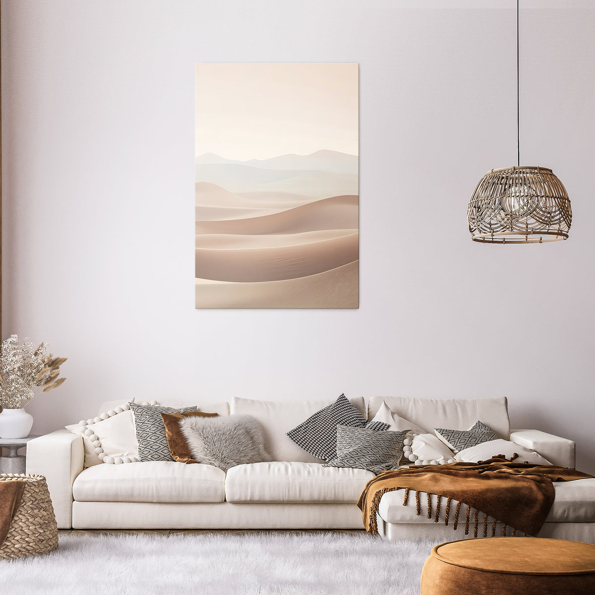 SUBTLE SANDS Κατακόρυφος Πίνακας σε Καμβά