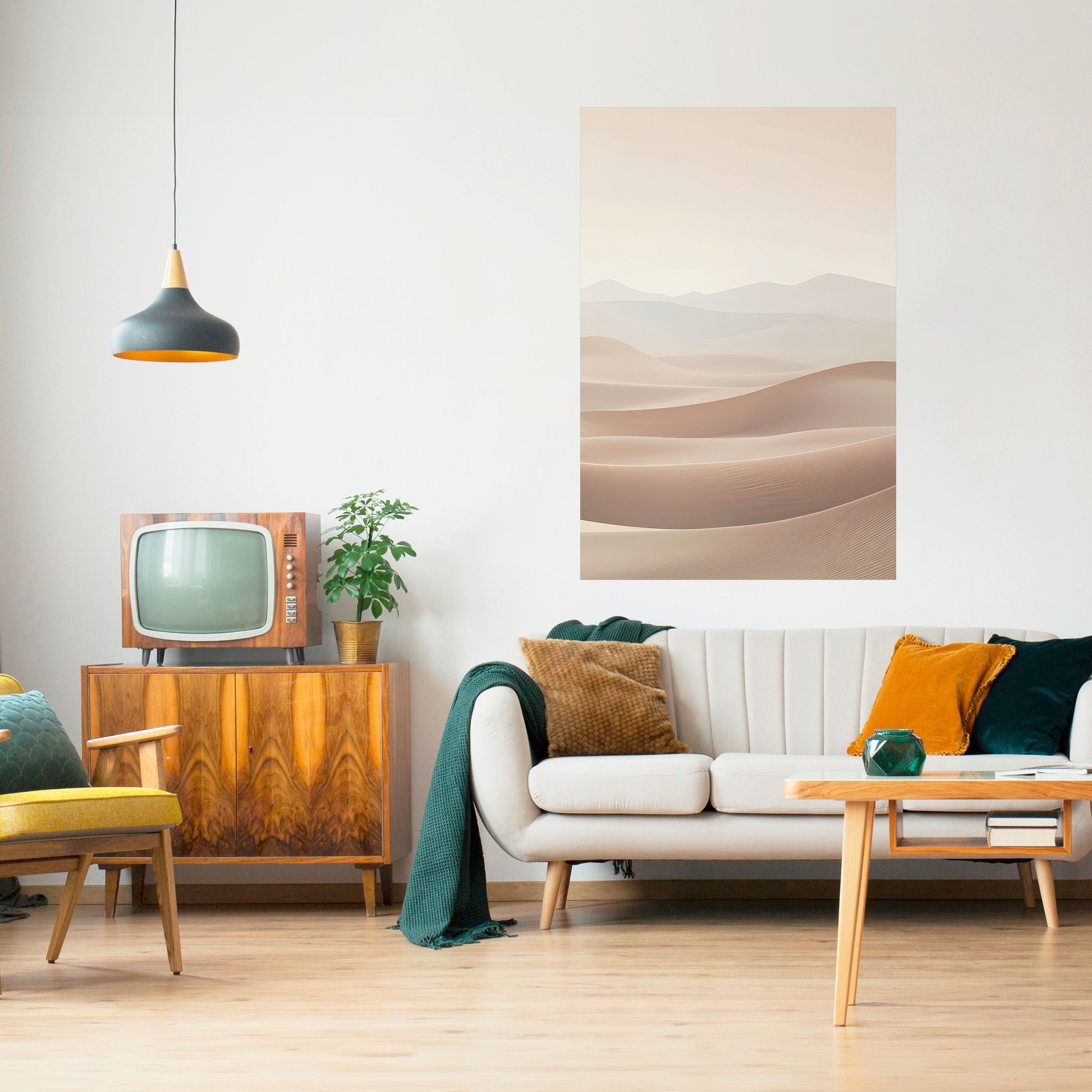 SUBTLE SANDS Peel and Stick Vertical Poster