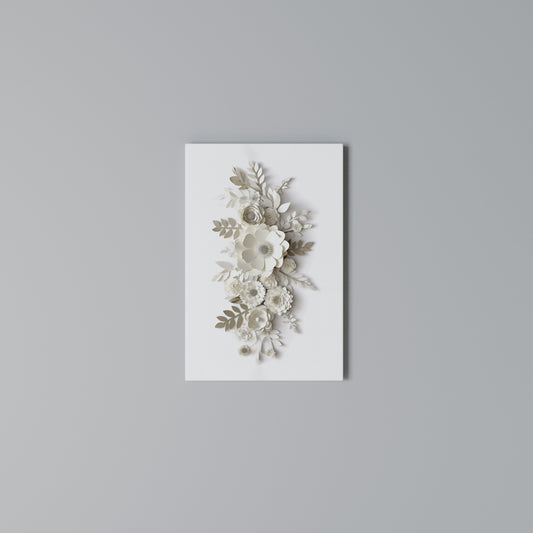 BLUSHING BOUQUET Vertical Canvas Print