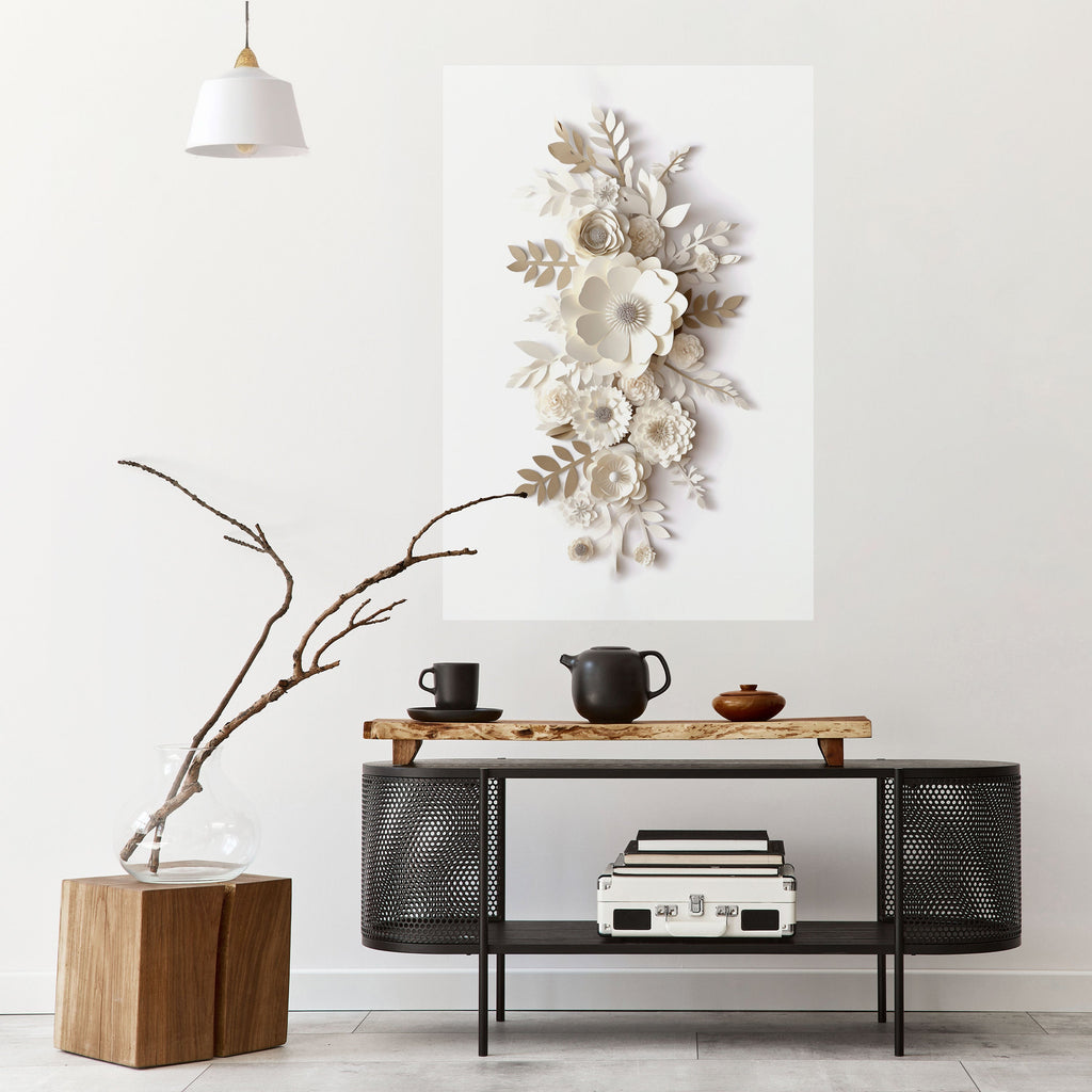 BLUSHING BOUQUET Peel and Stick Vertical Poster