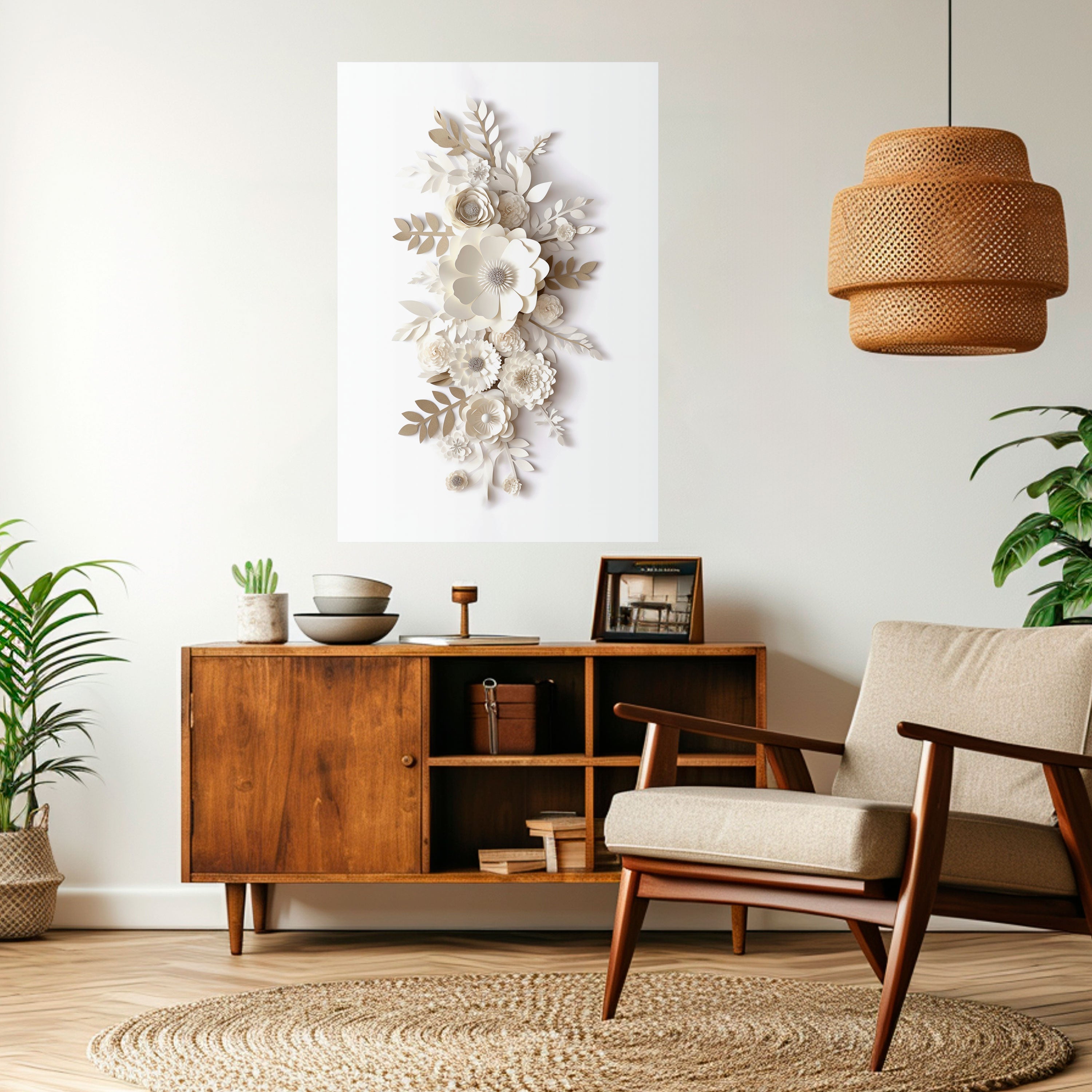 BLUSHING BOUQUET Peel and Stick Vertical Poster