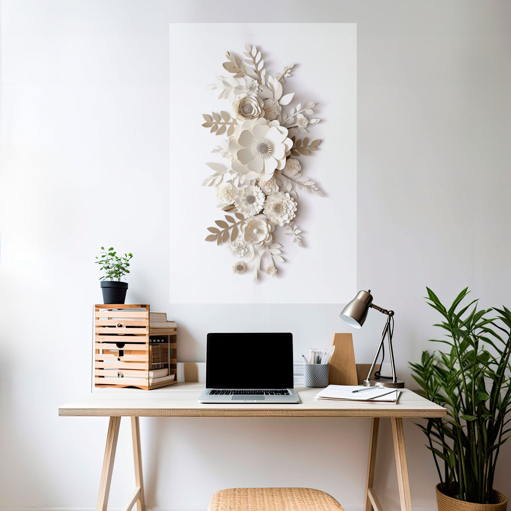 BLUSHING BOUQUET Peel and Stick Vertical Poster