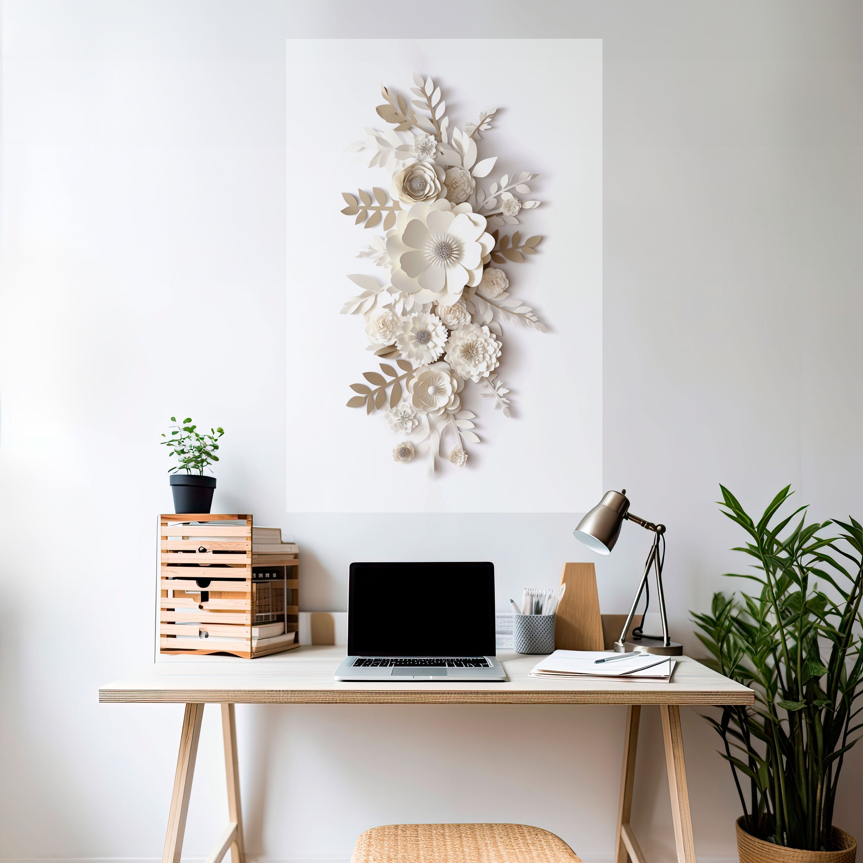 BLUSHING BOUQUET Peel and Stick Vertical Poster