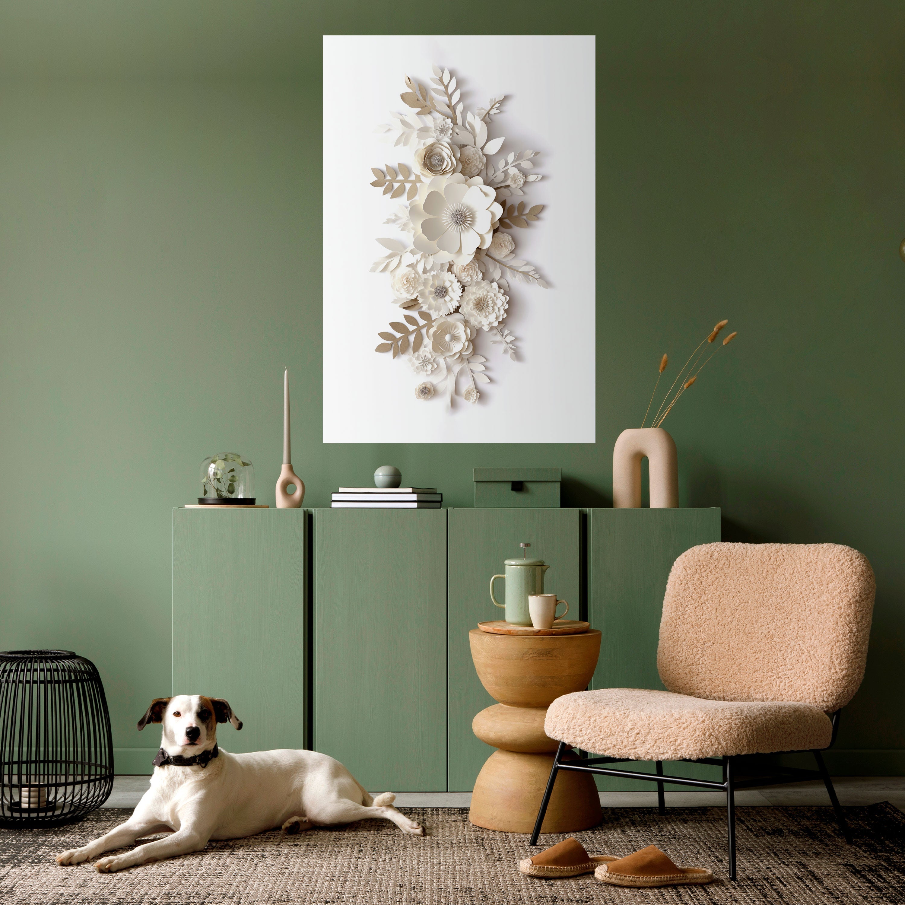 BLUSHING BOUQUET Peel and Stick Vertical Poster