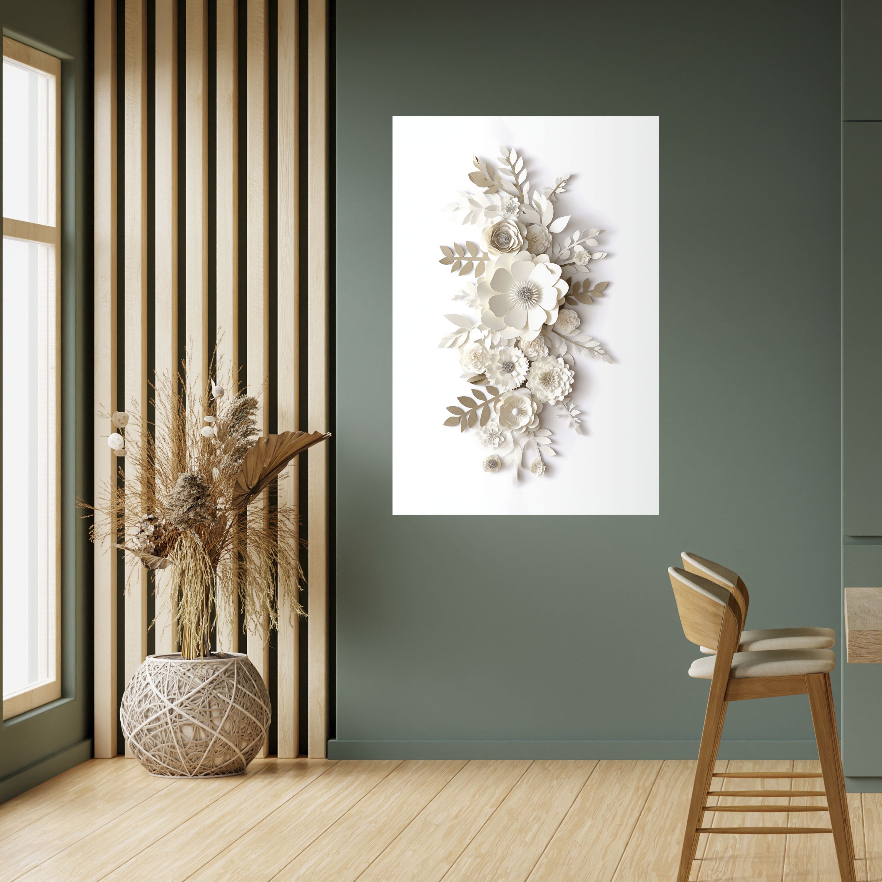 BLUSHING BOUQUET Peel and Stick Vertical Poster